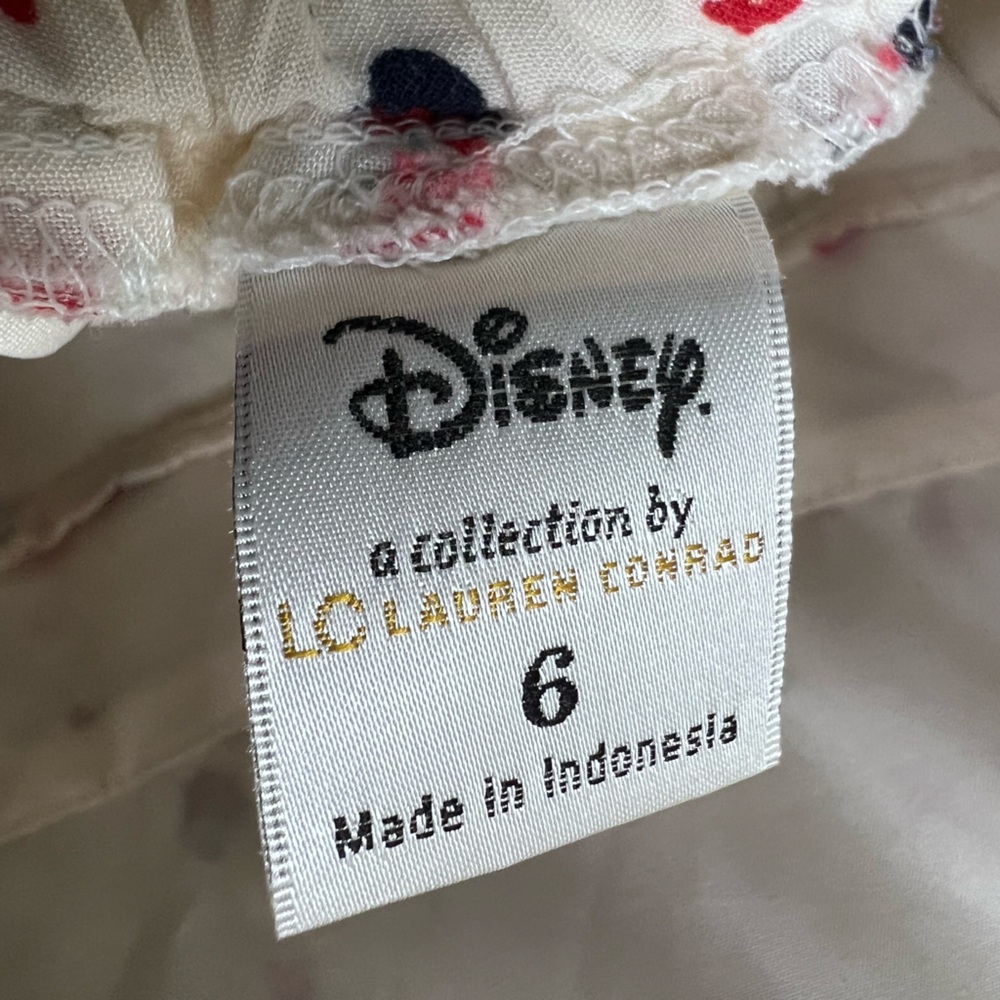 Lauren Conrad LC Minnie Mouse Disney Dress with open back Retro Size 6 - Picture 7 of 12